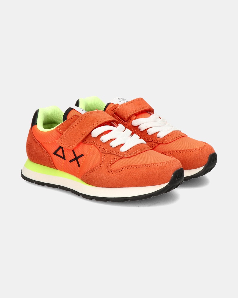 Sun 68 Boys Tom Solid Klittenbandschoenen  - oranje