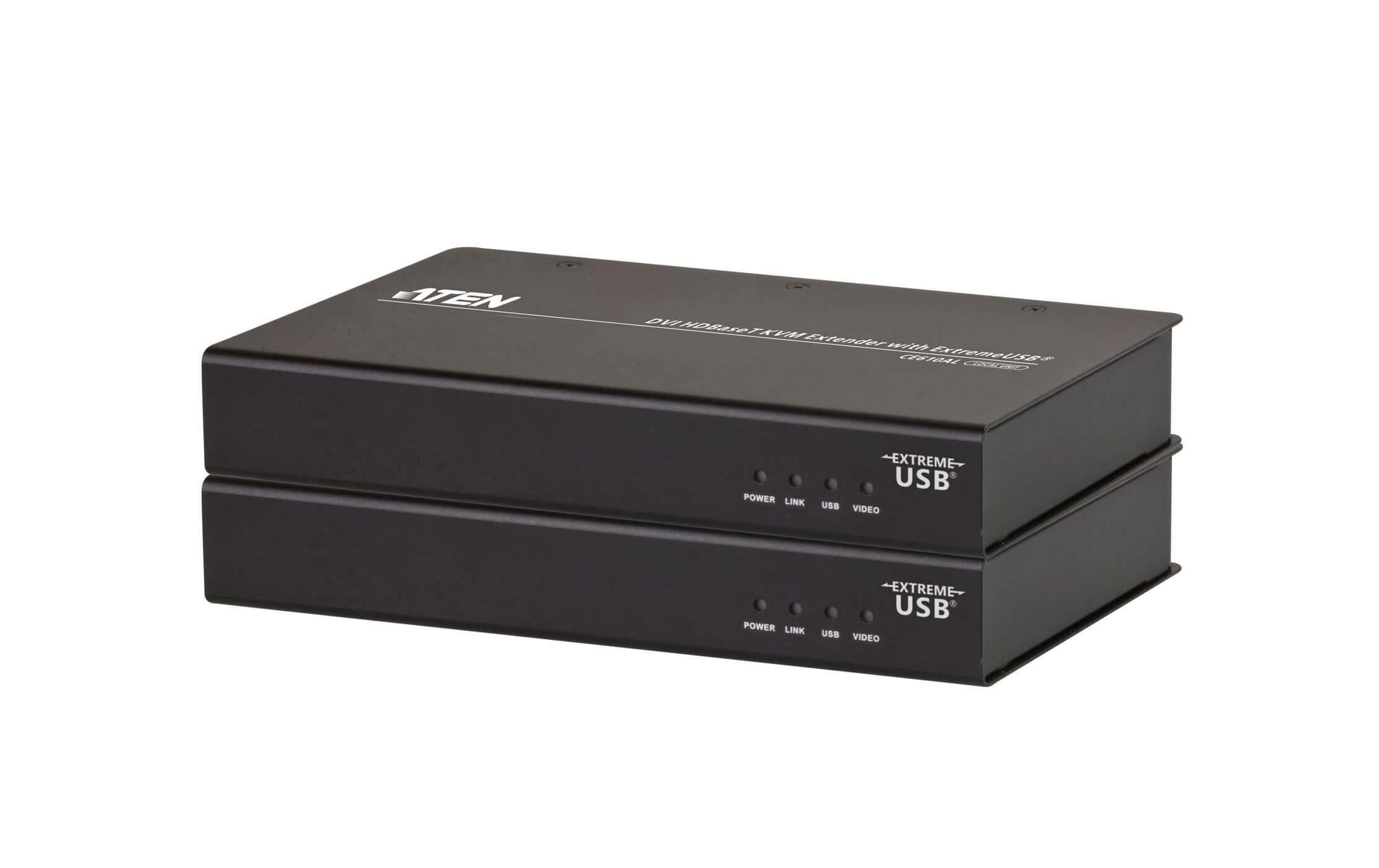 CE610A<br>DVI HDBaseT KVM Extender mit ExtremeUSB (1920 x 1200 bei 100m)