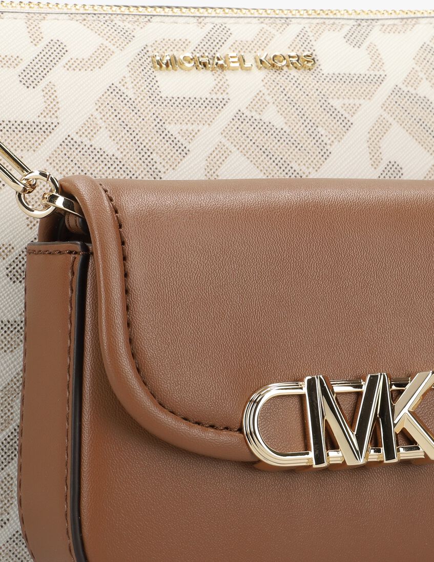 MICHAEL KORS beige michael kors schoudertas lg mf crossbody