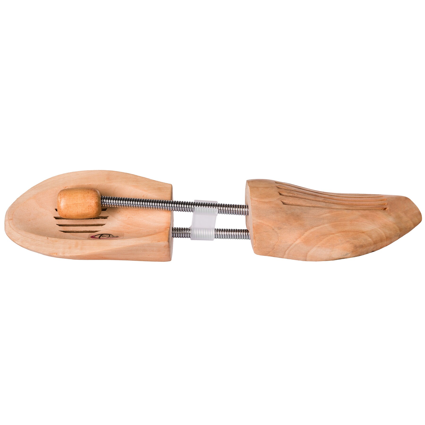 tectake® 1 Paar Spiral-Schuhspanner, aus Lotusholz, Verhinderung von Gehfalten, gute Luftzirkulation