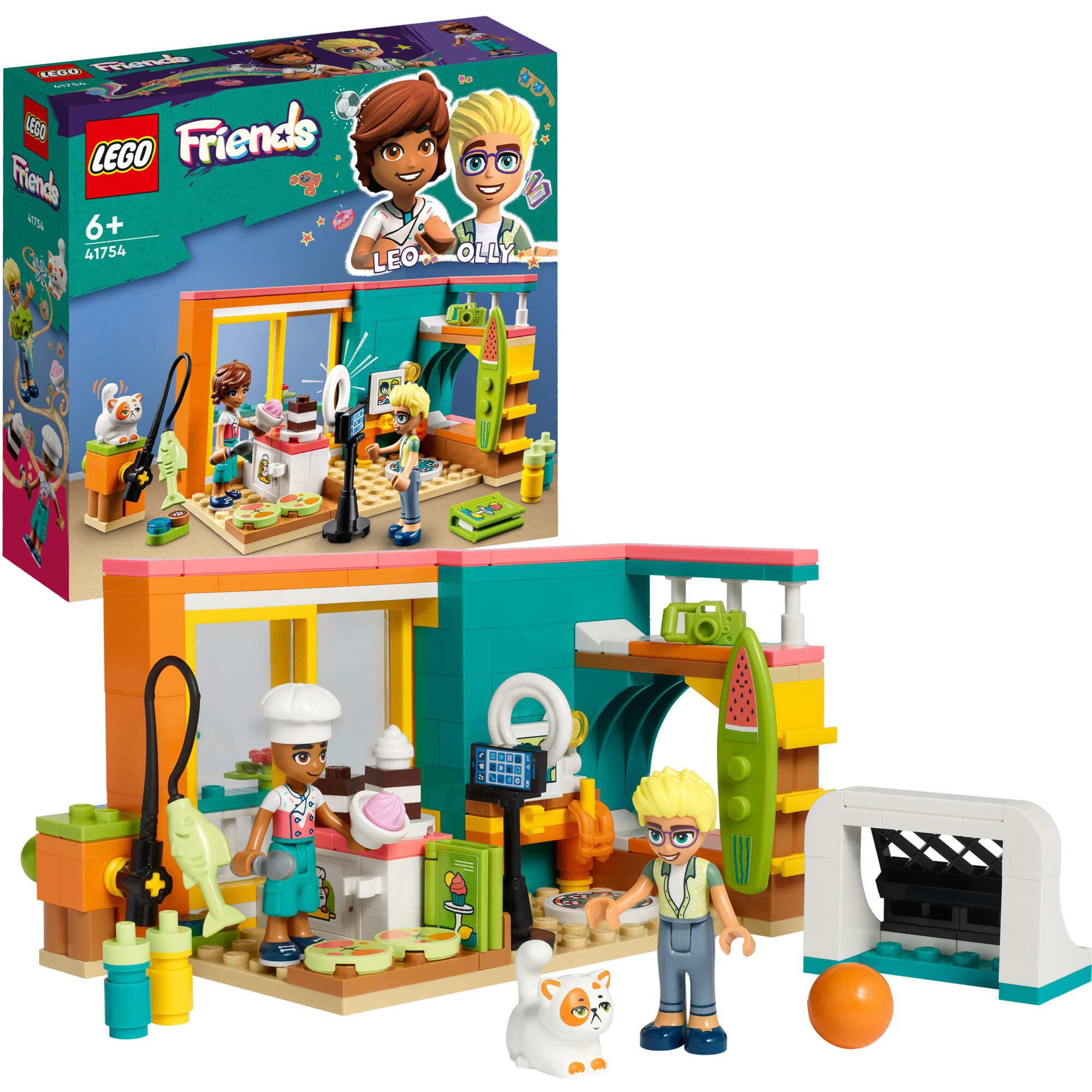 LEGO Konstruktionsspielzeug Friends Leos Zimmer