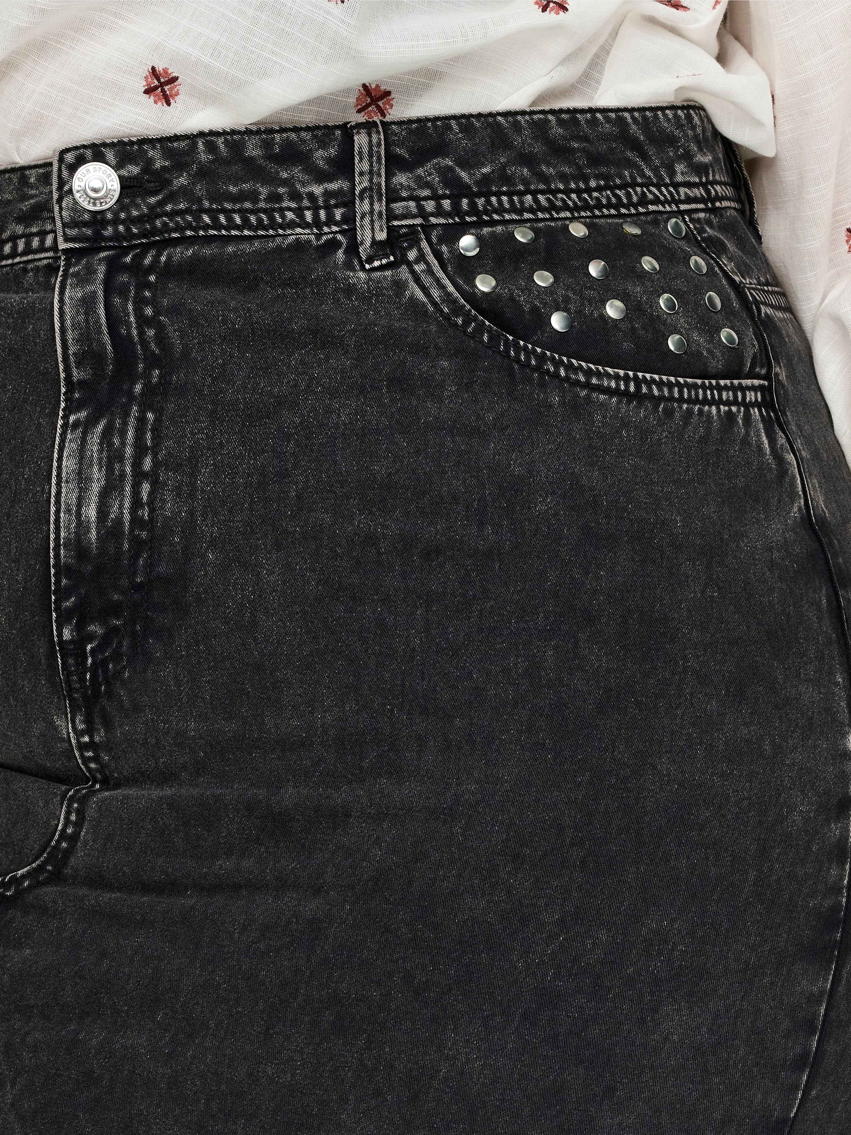 CARMANJA Jeansrock Black