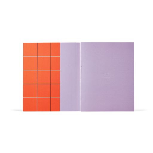 Uma Large Notesbog, Orange Check