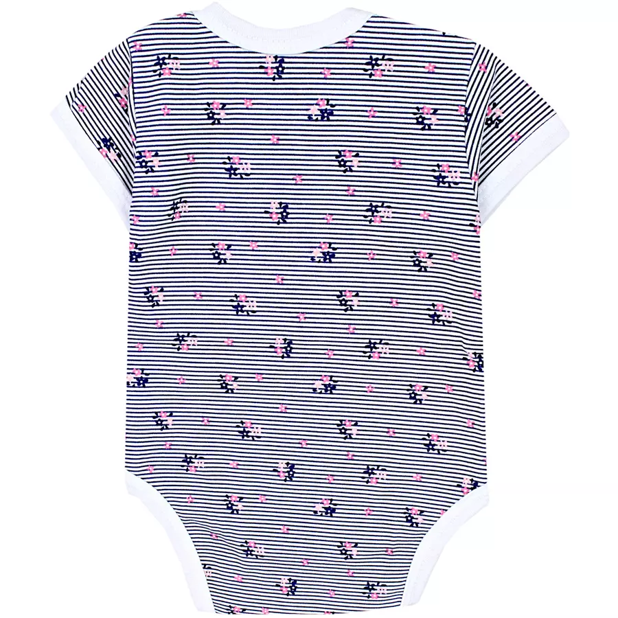 TupTam Baby Mädchen Kurzarm Wickelbody 5er Set lila