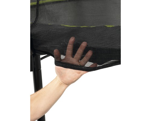 EXIT Silhouette trampoline met veiligheidsnet Ø 244 cm zwart