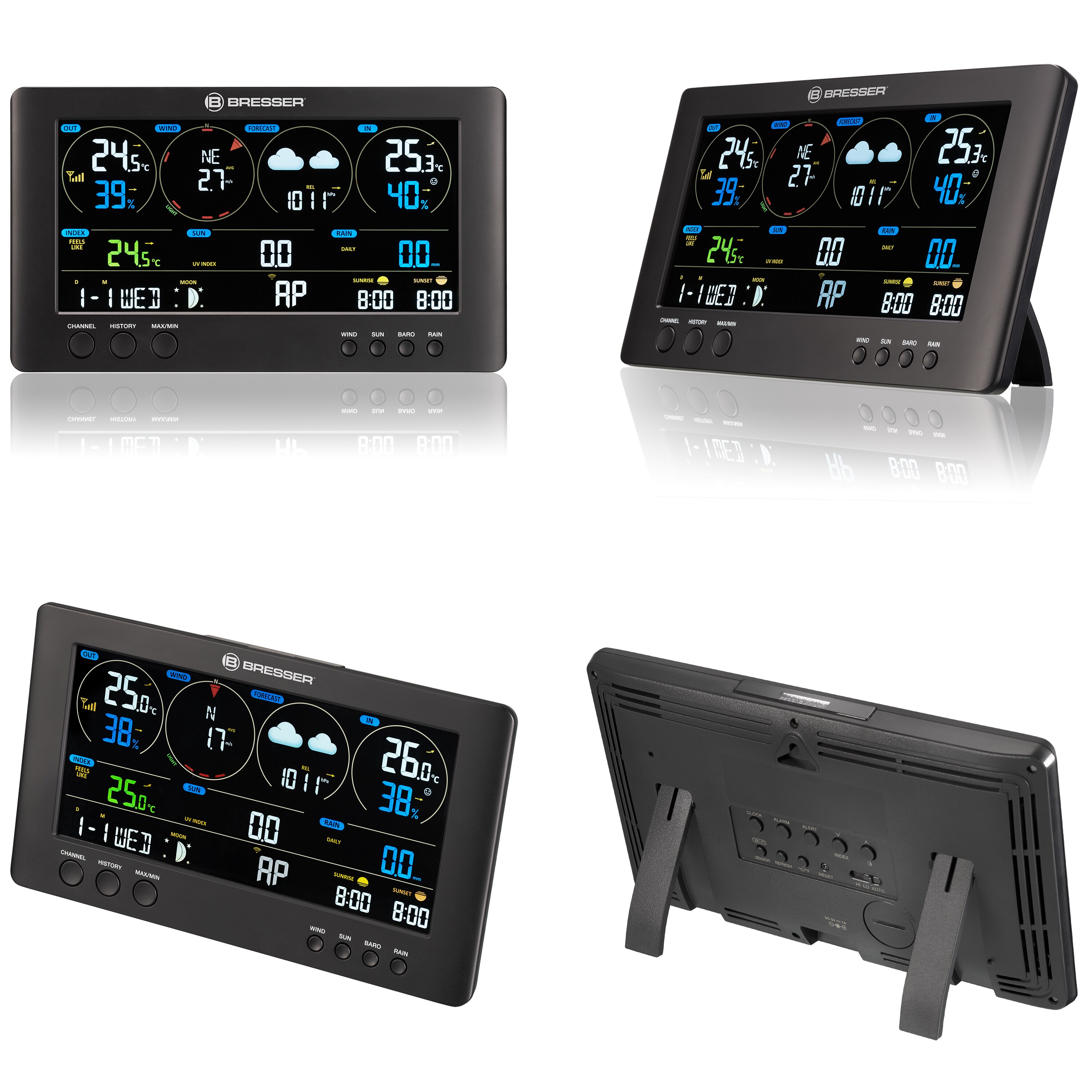 BRESSER WLAN ClearView Wetterstation mit 7-in-1-Profi-Sensor
