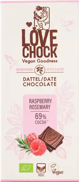 Pure dadel chocolade raspberry rosemary