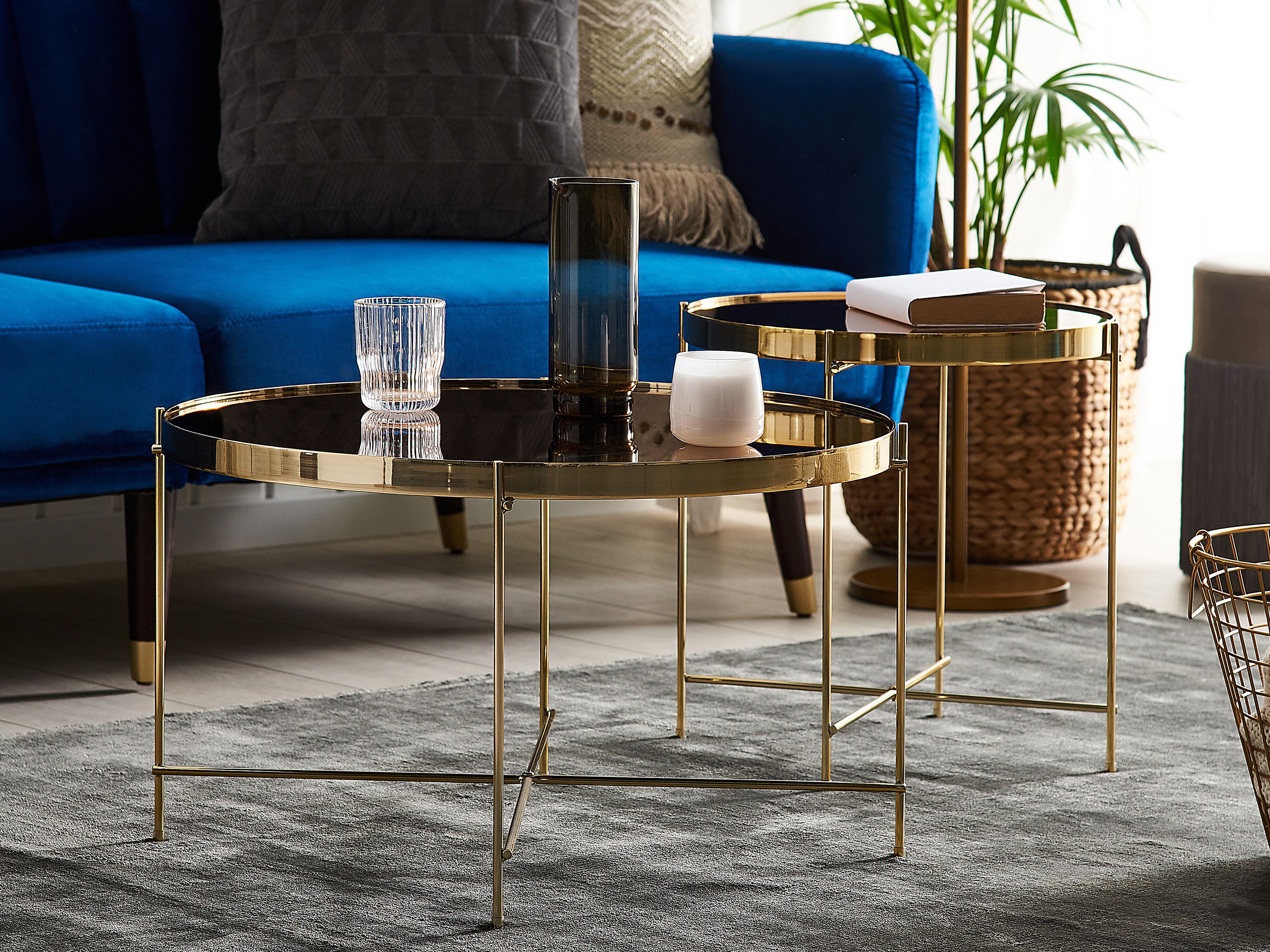 Salontafel LUCEA Veiligheidsglas Goud