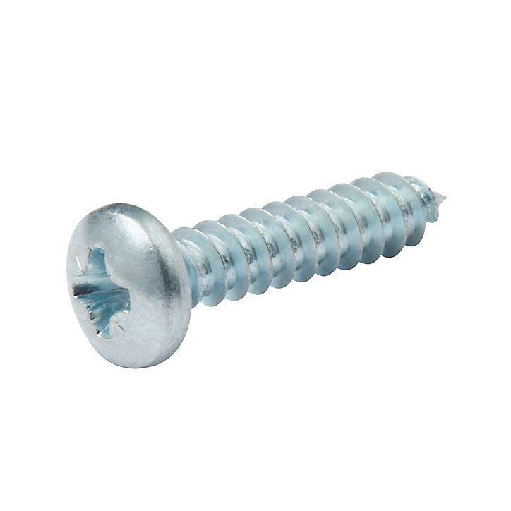 Vis zinguée autoperceuses à tête pozidriv 4,2x19 mm, 25 pièces