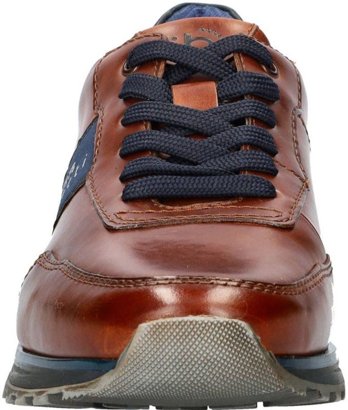 Bugatti - Lage Sneakers - Heren - Zwart - Leer - Comfortabel Draaggevoel