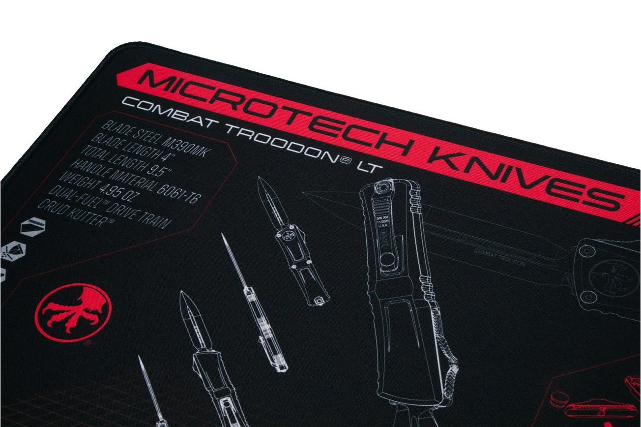 Microtech Combat Troodon Black MAT-CT, presentatiemat