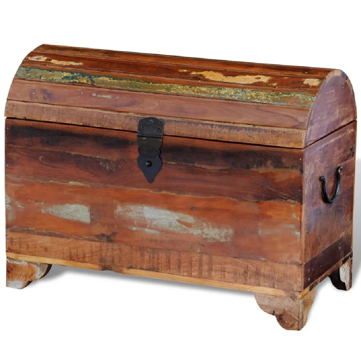 vidaXL Coffre de rangement bois massif