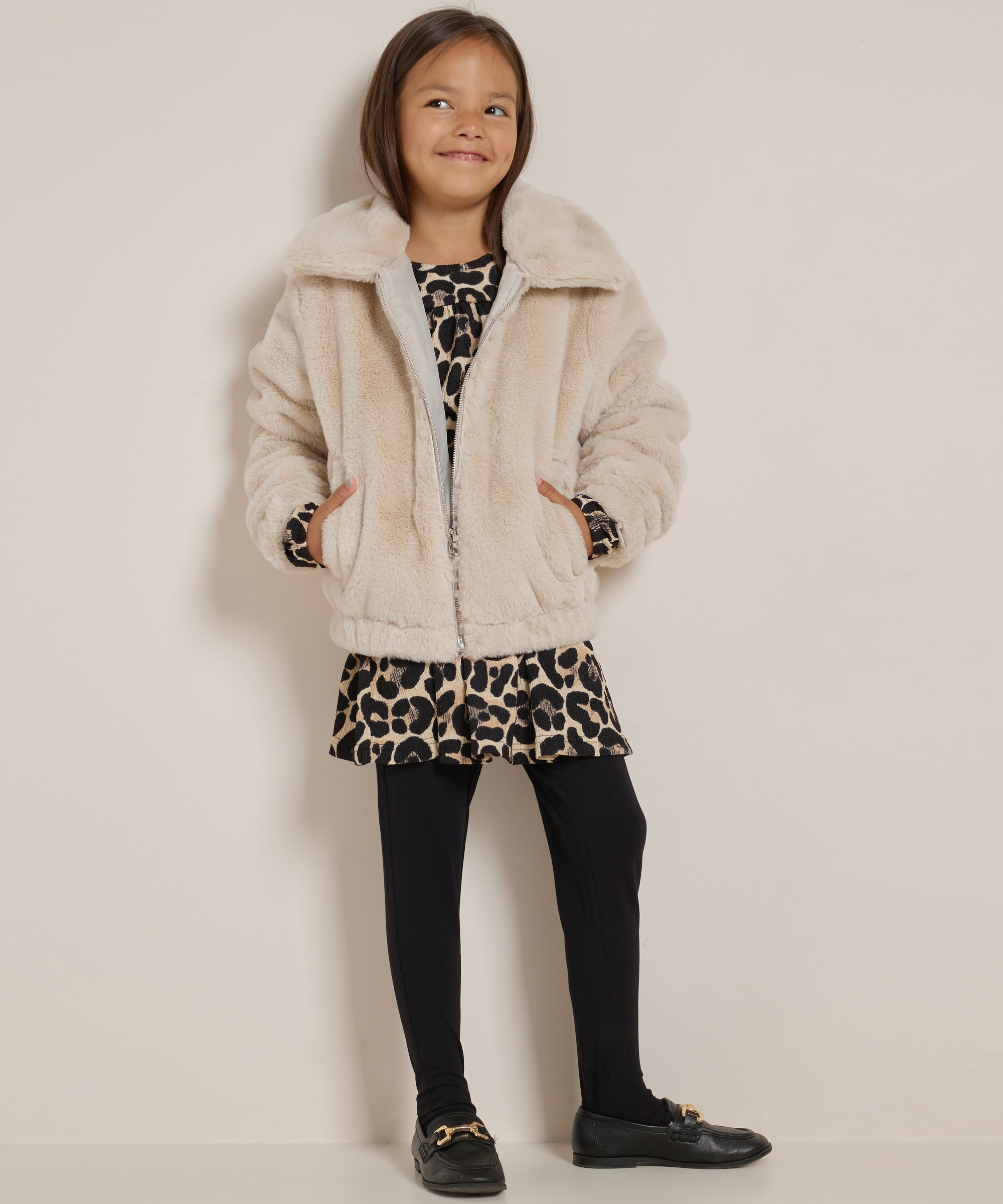 panterprint top met ruches
