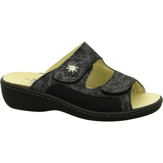 Pontini/Licra (3209.1/Wechselfussbett 9909) /5201 silber/schwarz