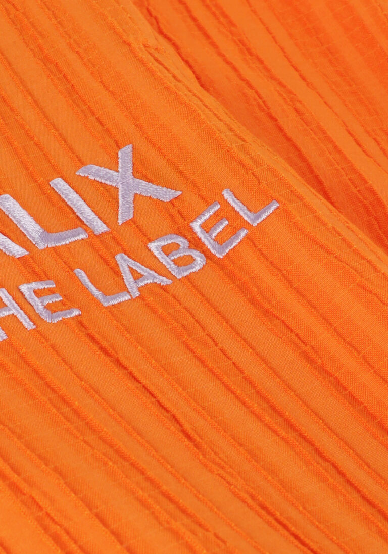 ALIX THE LABEL oranje alix the label wijde broek ladies woven krinkle pants