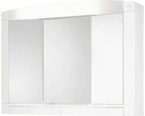 Jokey Swing spiegelkast 76 x 18 x 58 cm wit 3-deurs LED IP 20