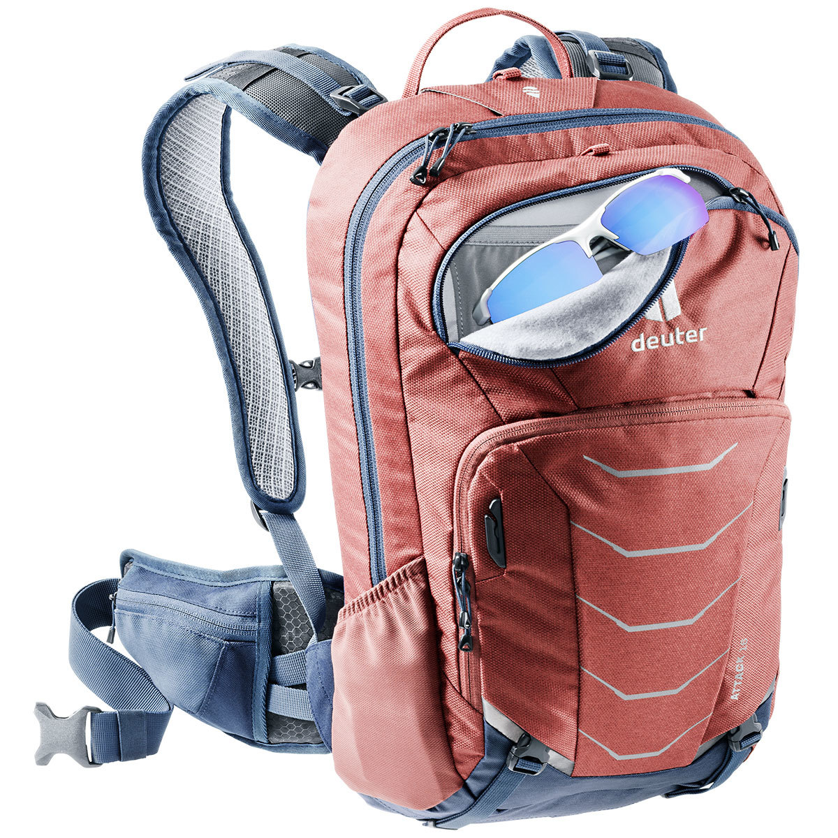 Deuter Attack 16 Fietsrugzak Rood/Blauw
