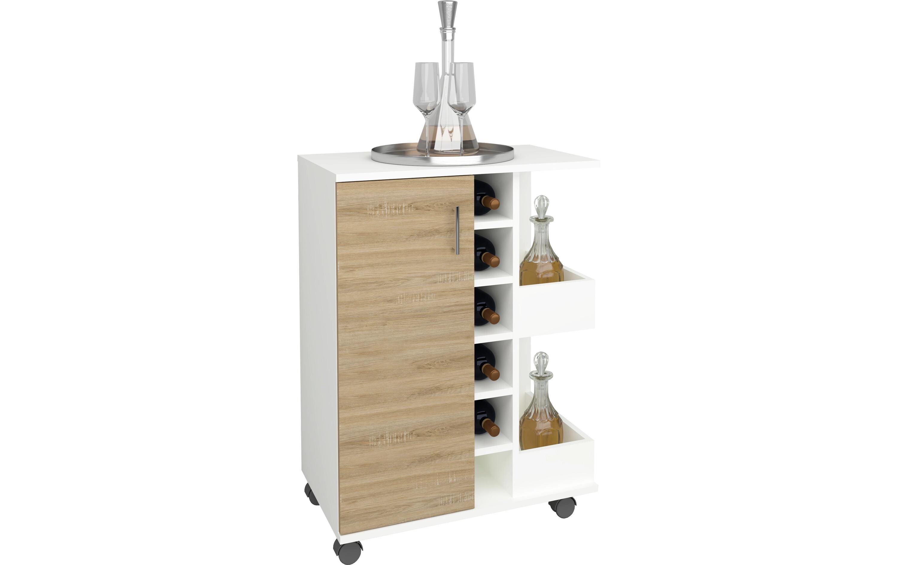 Küchenwagen Esilo M 63 x 85 x 40 cm, Sonoma-Eiche<br>Servierwagen für die Küche