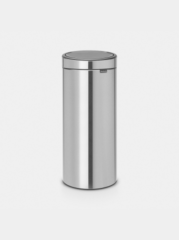 Touch Bin New afvalemmer, 30 liter, kunststof binnenemmer - Matt Steel