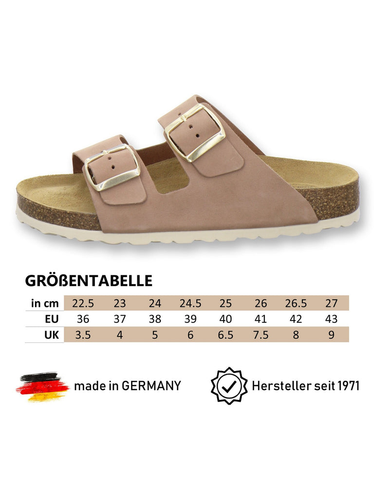 Pantoletten Damen Zweischnaller piedra