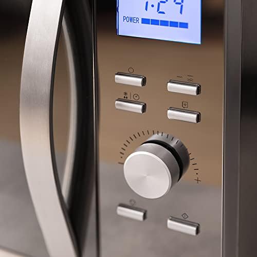 Cecotec Micro ondes avec Gril de 23 L ProClean 6110 Comptoir. 1280W, Numérique, Revêtement Ready2Clean et Technologie 3DWave, Écran LED, Noire, avec finitions en Acier inoxydable : Cuisine et Maison