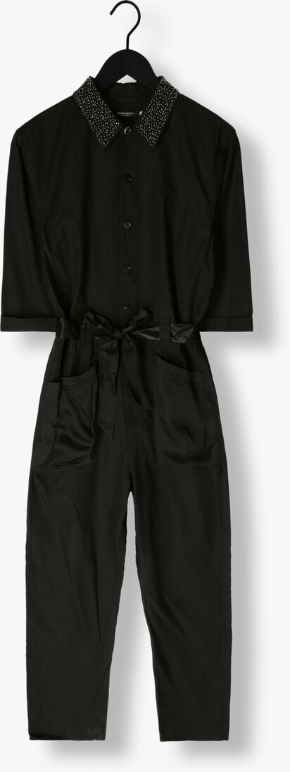 SCOTCH & SODA zwarte scotch & soda jumpsuit beaded collar jumpsuit