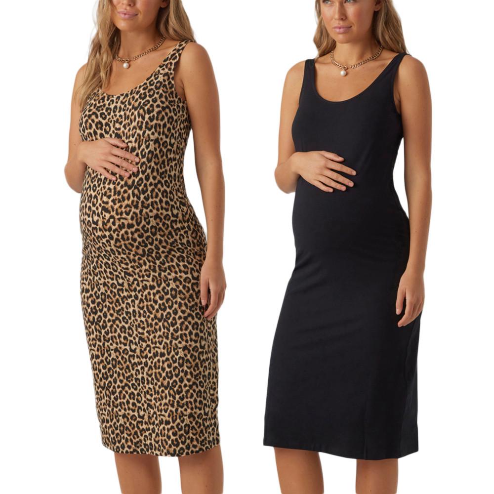 Mamalicious X2 Robes Noir/Léopard Femme Mamalicious Mia
