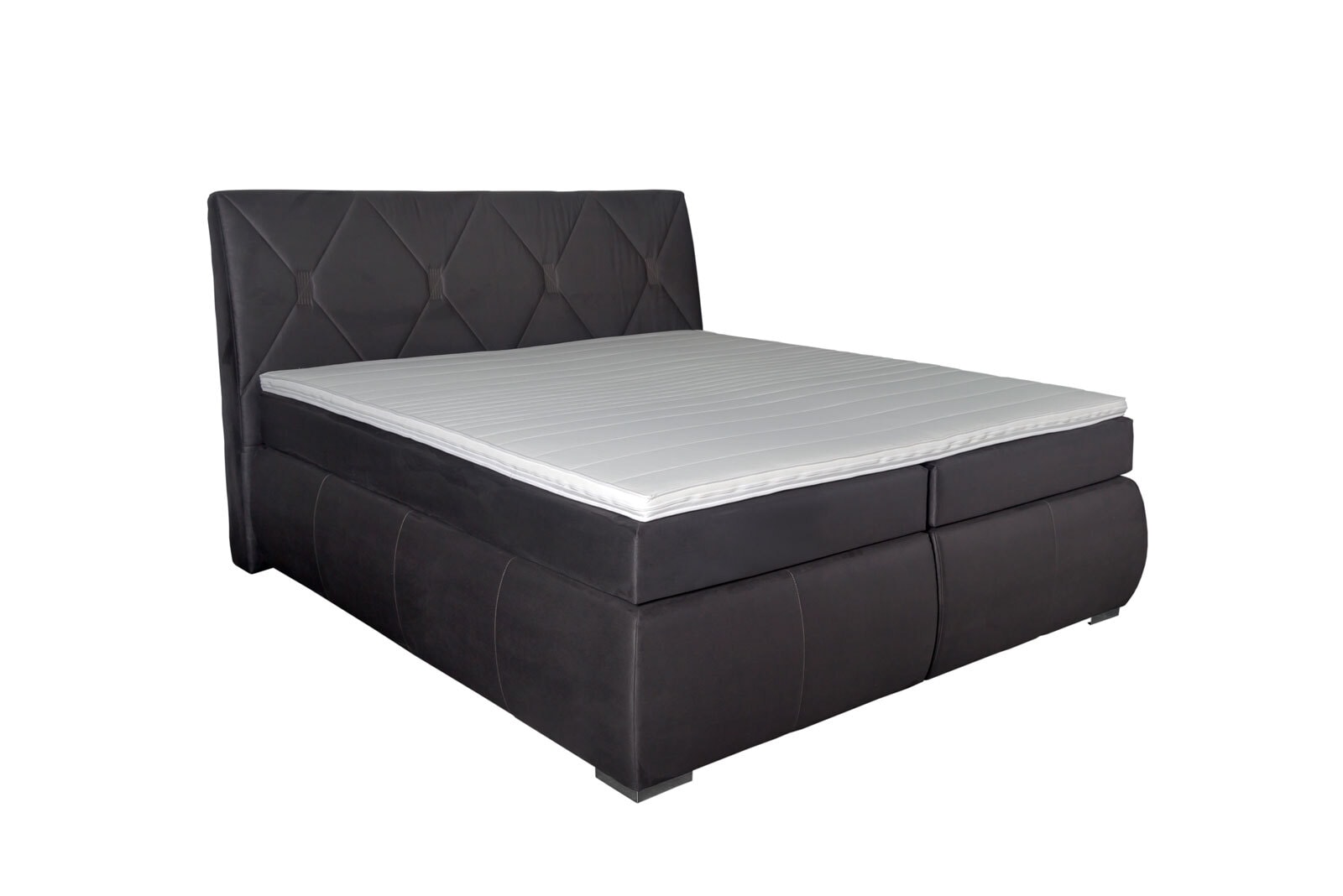 Boxspringbett Vetto Anthrazit ca. 180 x 200 cm