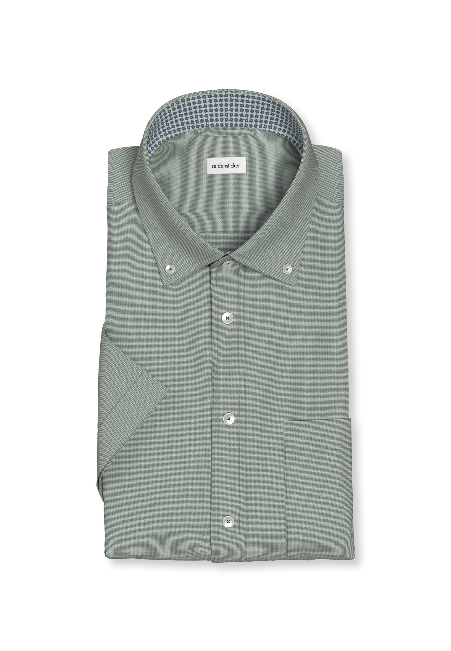 seidensticker Businesshemd »Regular«, Regular 1/2 Button-Down-Kragen Struktur