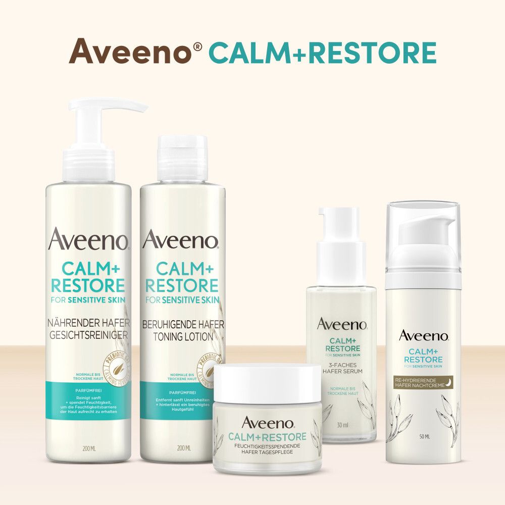Aveeno® CALM+RESTORE 3-faches Hafer Serum für normale & empfindliche Haut