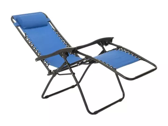 Chaise longue pliante et légère multipositions confortable OASIS
