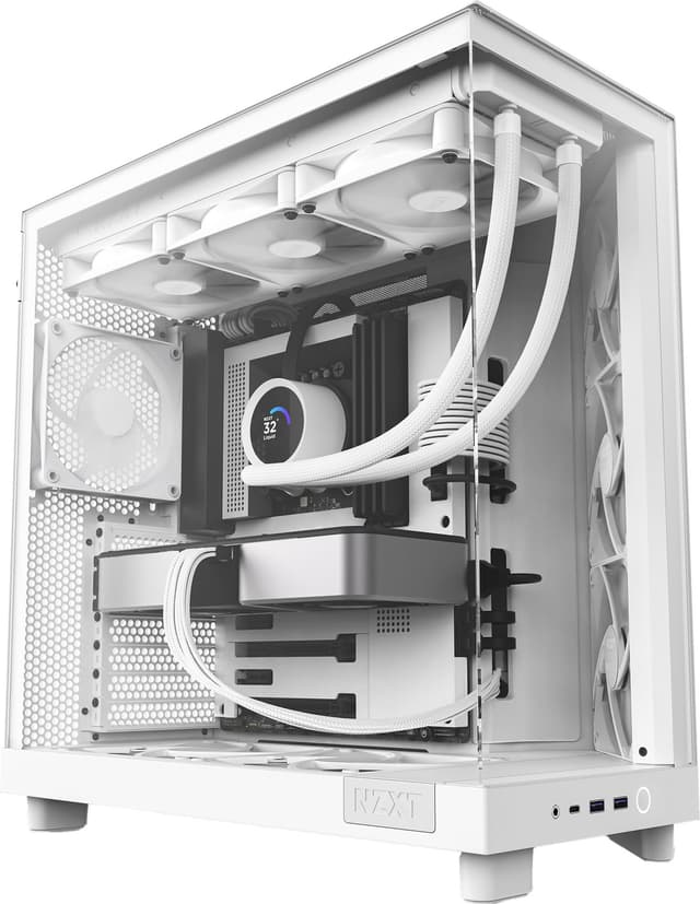 NZXT H6 Flow 2024 PC-kabinet (hvid)