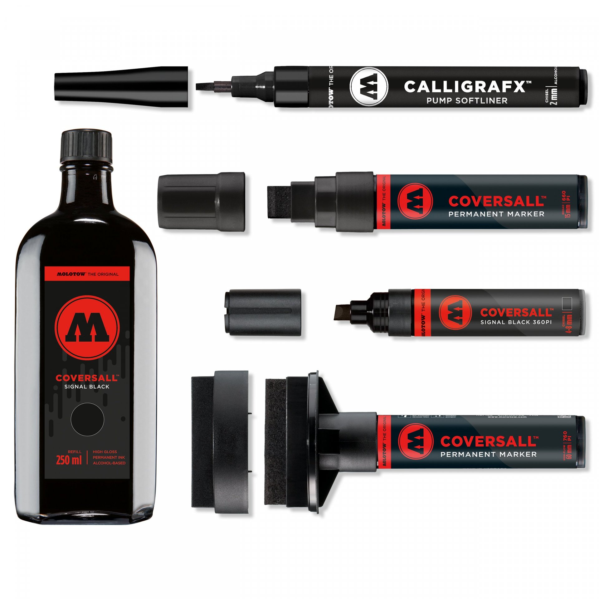 Molotow Masterpiece COVERSALL Marker, signal black