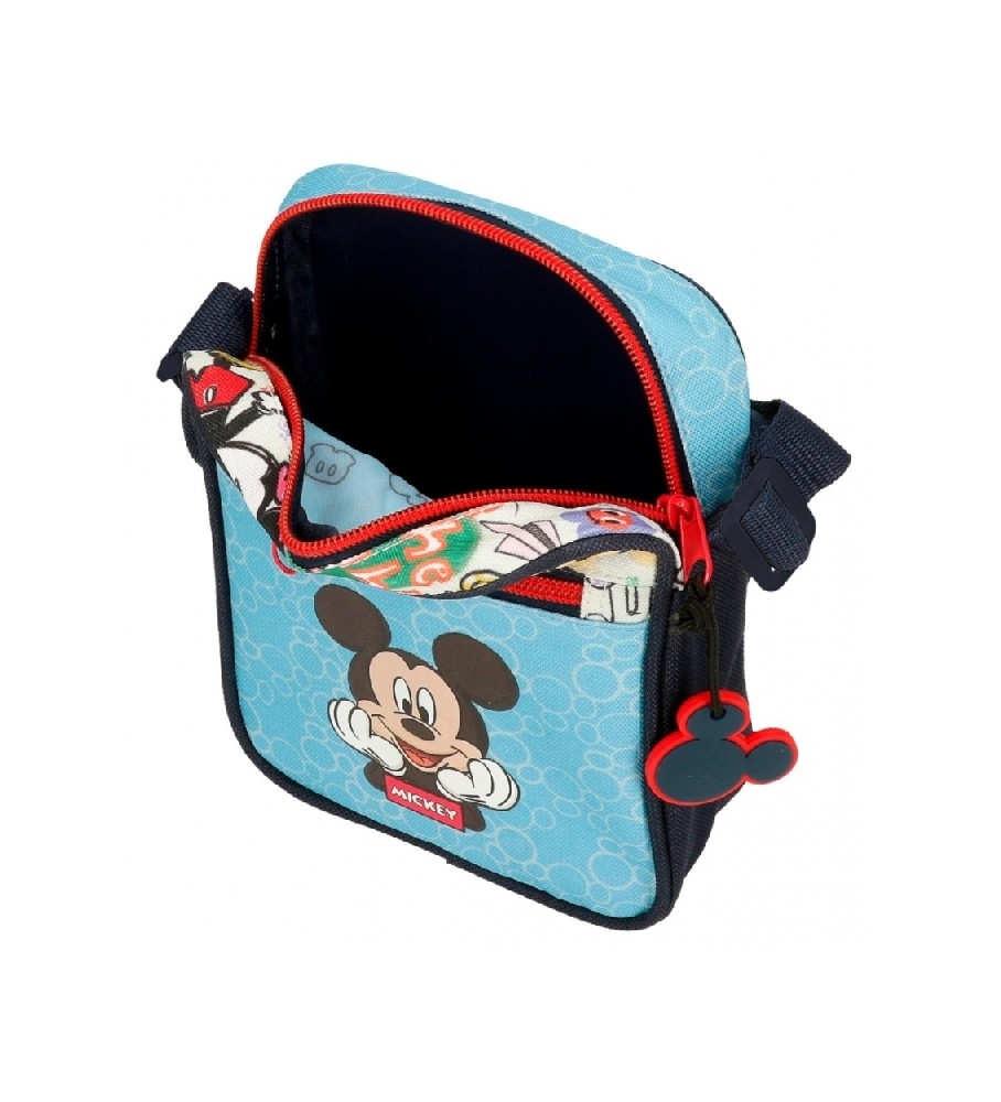 Bolsa de ombro azul Disney Mickey Be Cool