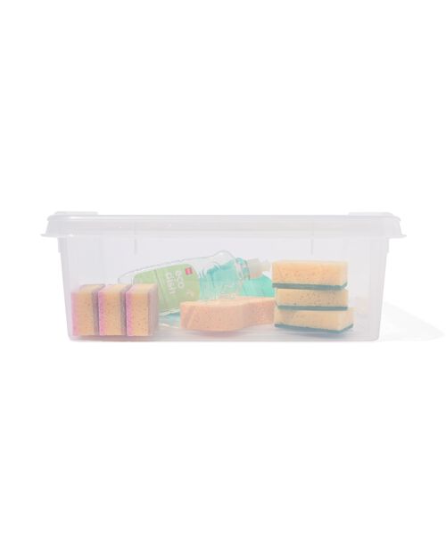 boîte de rangement 14L Madrid transparent 40x30x19