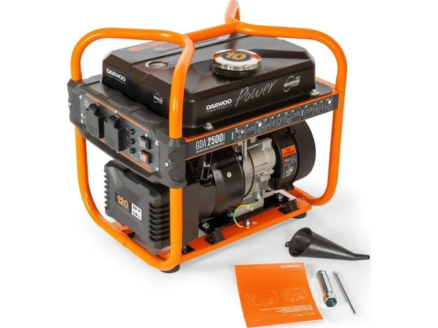Daewoo GDA 2500I, 1800 W, 230 V, 10 L, Benzin, Vejledning, 50 Hz