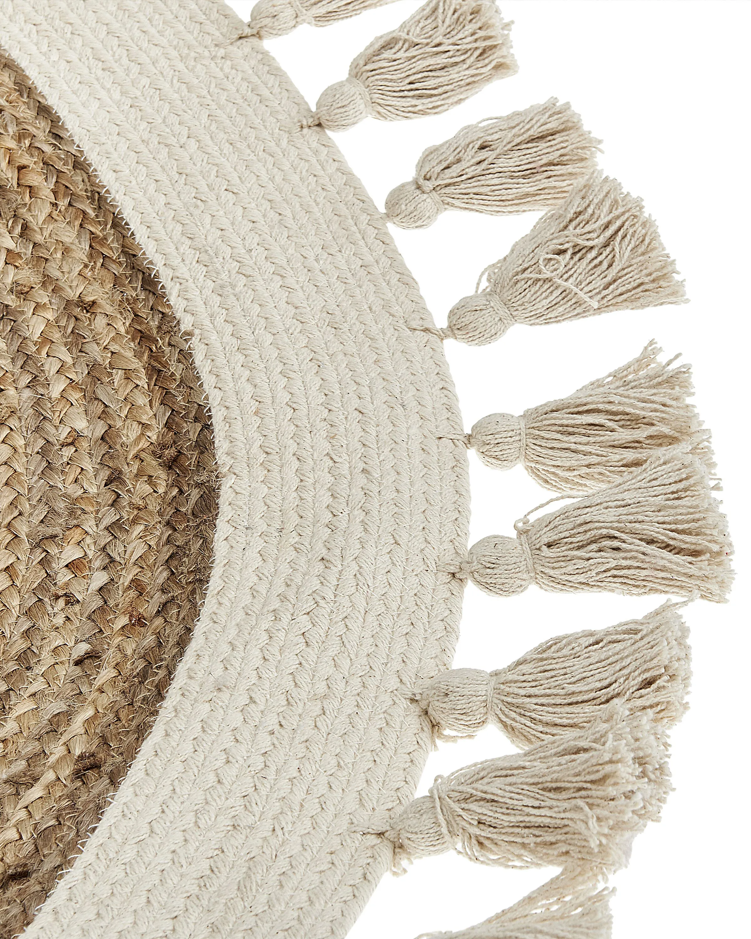 Vloerkleed SAMSUN Beige ø 120 cm Jute