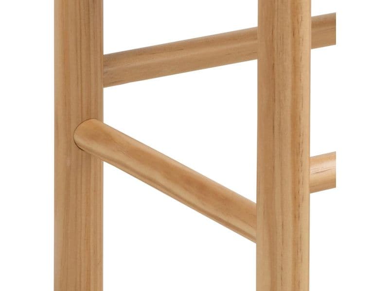 AC Design Sitzbank Alvin 80 x 45 cm, Weiss Sitzbank mit Papiergeflecht und Holzgestell