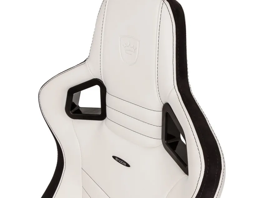 noblechairs Epic, Polstret sæde, Polstret ryglæn, Sort, Hvid