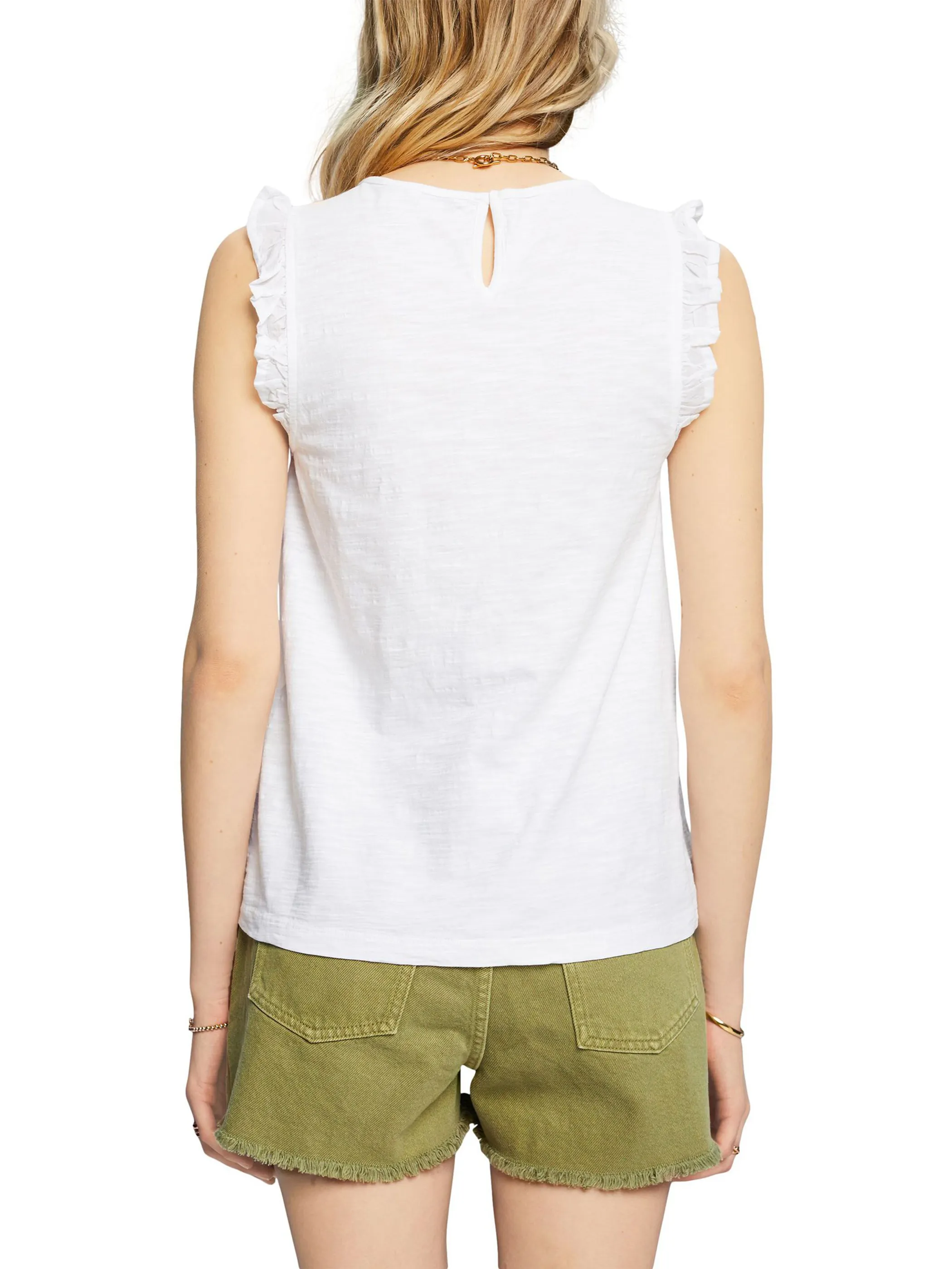 Damen Top mit Flügelärmelchen