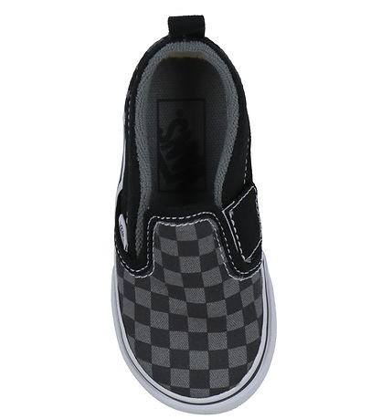 Vans Sko - Slip-On V Checkerboard - Sort/Gr?