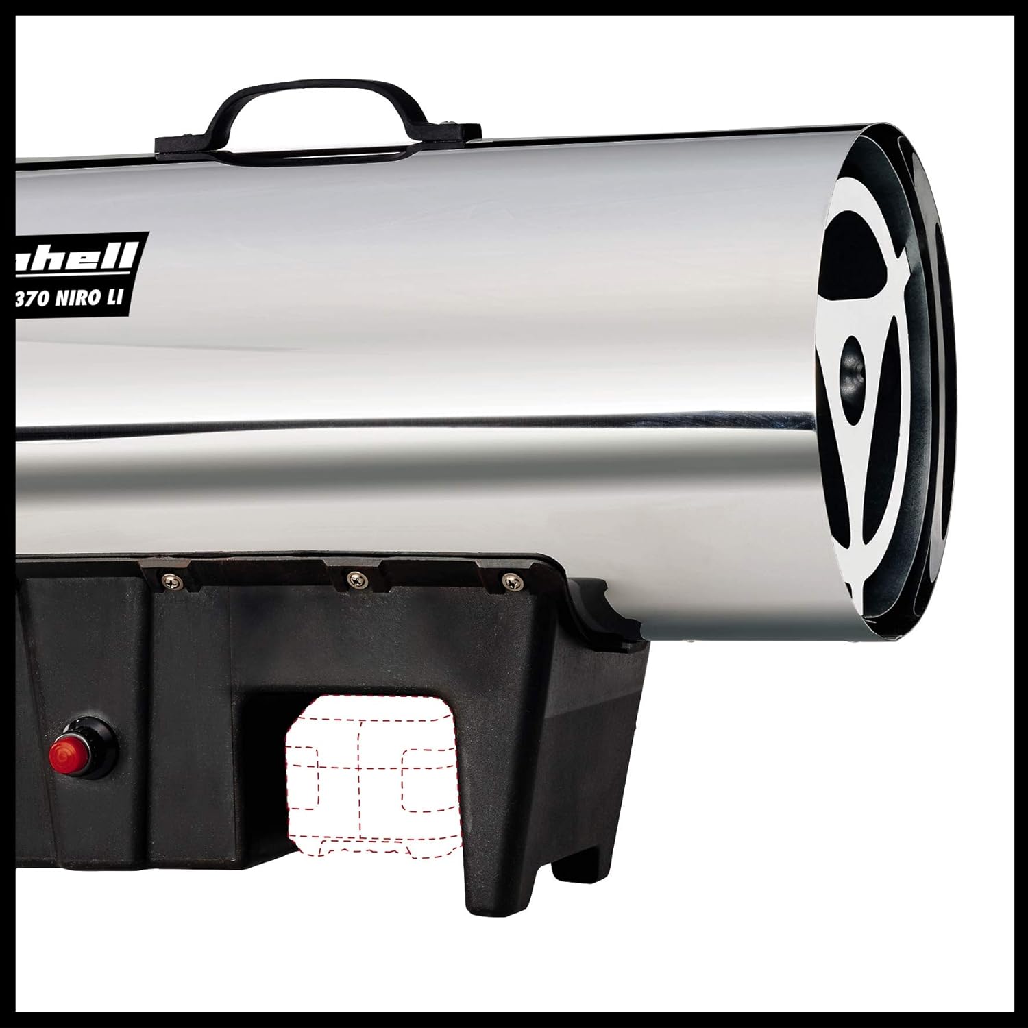 Einhell Akku-Heißluftgenerator GE-HG 18/370 Niro Li-Solo Power X-Change (Lithium-Ionen, 37 kW, rostfreies Edelstahlgehäuse, Piezozündung, ohne Akku und Ladegerät)