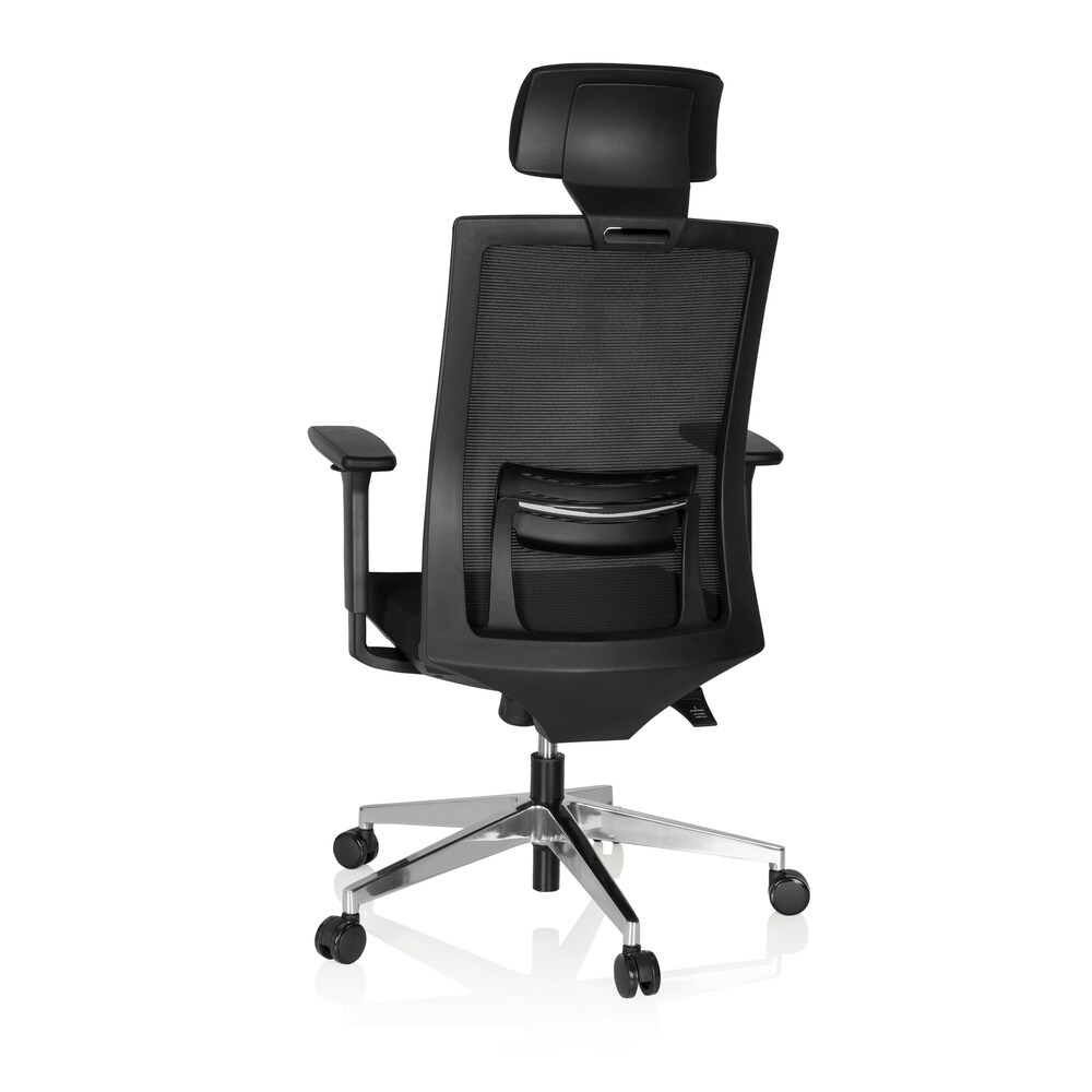 Profi Chefsessel CAPTIVA Stoff/Netzstoff mit Armlehnen (höhenverstellbar) hjh OFFICE