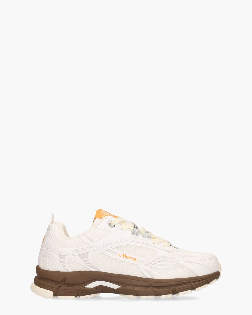 Mercer Amsterdam The Re-Run Grape Wit/Donkerbruin Damessneakers