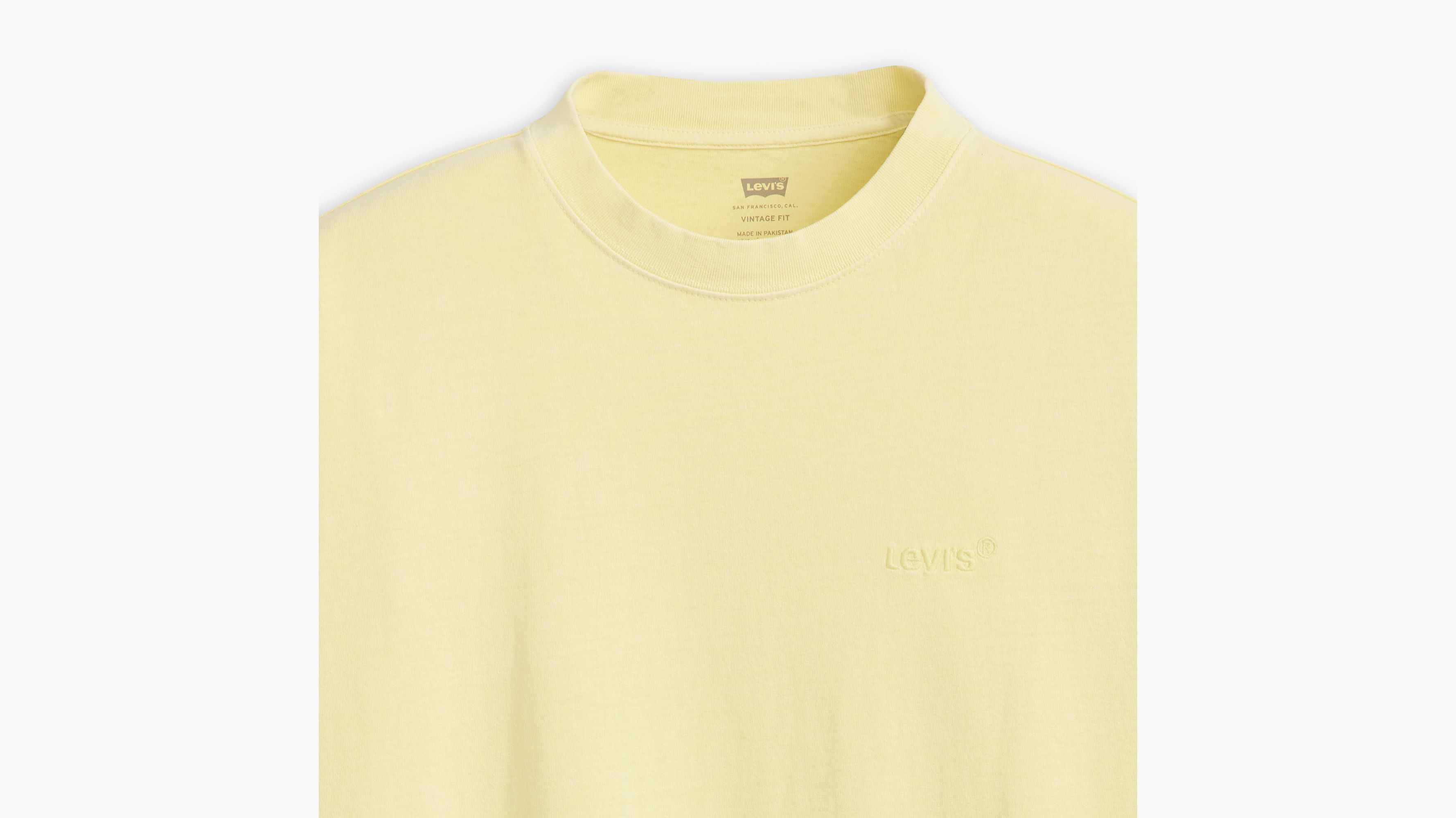 Levi's® Red Tab™ T-shirt vintage - Garment Dye Wax Yellow Jersey - Jaune