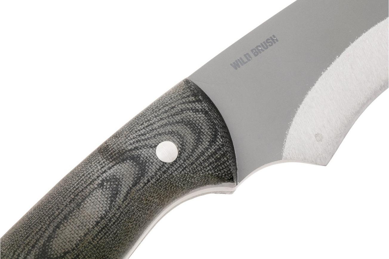 Condor Wild Brush Kukri CTK1839-107-HC Bead Blasted Convexed 1075, Micarta, kapmes