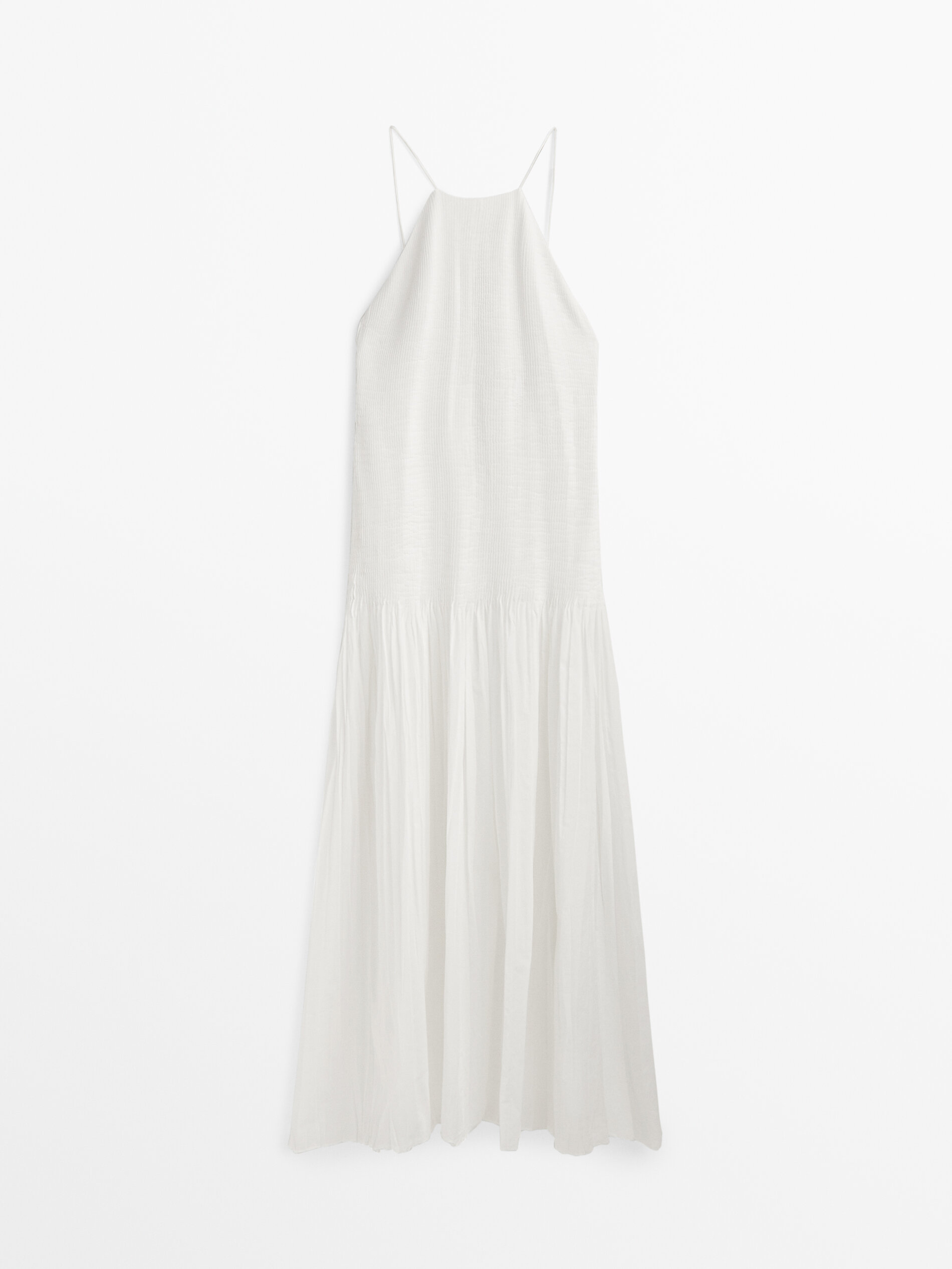 Vestido pliegues Limited edition - BLANCO