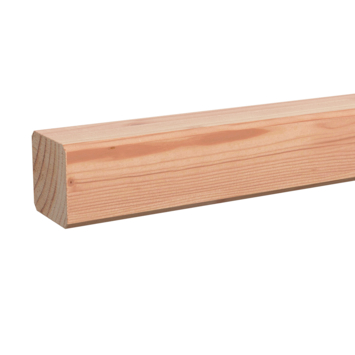 Tuinpaal vierkant Douglas ca. 6,5 x 6,5 cm, lengte ca. 180 cm