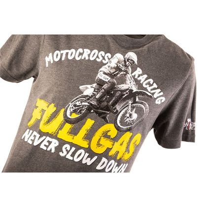 T-Shirt manches courtes Kini Red Bull FULLGAS RETRO - Gris
