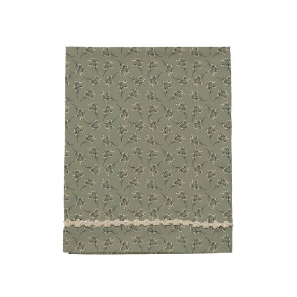 Mies & Co Daisies Wieglaken - 80 x 100 cm - Teagreen
